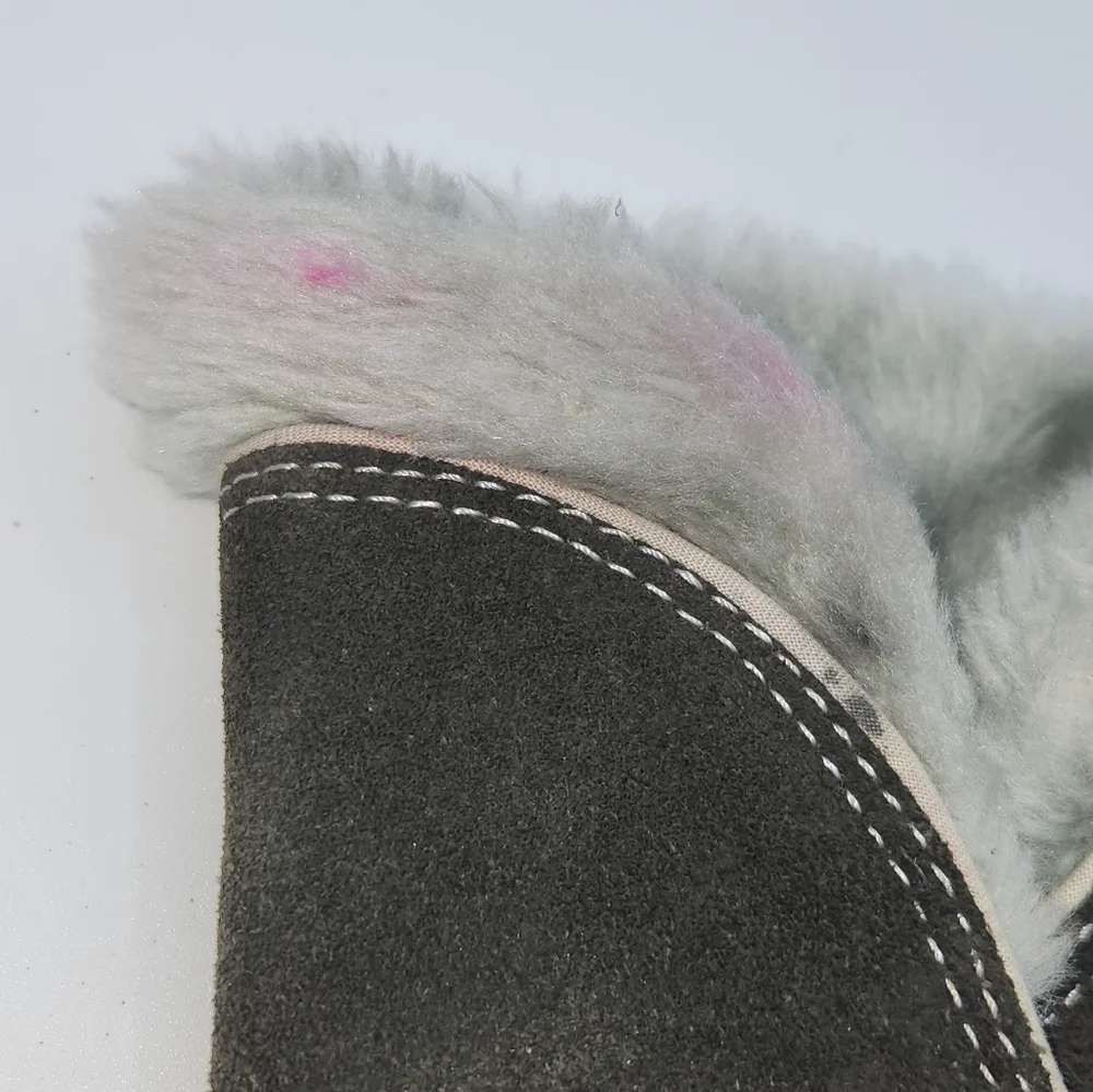 Converse All Star Faux Fur Lined‎ Gray Suede Winter Boots